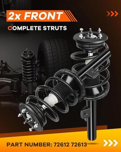 OCPTY Front Struts and Shocks Complete Assembly Fit for 2005-2007 for Ford for Five Hundred | 2005-2007 for Mercury for Montego with 72612 72613 Replace Strut in Saudi Arabia