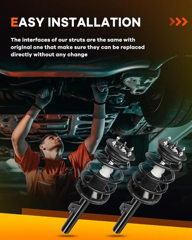 OCPTY Front Struts and Shocks Complete Assembly Fit for 2005-2007 for Ford for Five Hundred | 2005-2007 for Mercury for Montego with 72612 72613 Replace Strut in Saudi Arabia