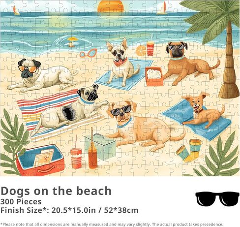 rokt&razo, Surfer Shack, 300 Pieces Jigsaw Puzzles, Moderate Challenge, Kids Puzzles, Family Game Nights, Finish Size 20.5 * 15.0 in in Kuwait