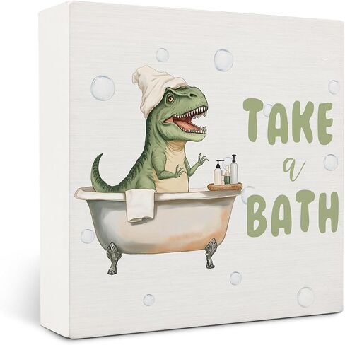Wash Your Hands Shark Wooden Box Sign,Kids Bathroom Wood Box Sign,Funny Shark Bath Room Decor,Shark Lover Bathroom Decor 5x5 Inches in Saudi Arabia