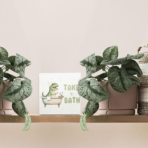 Wash Your Hands Shark Wooden Box Sign,Kids Bathroom Wood Box Sign,Funny Shark Bath Room Decor,Shark Lover Bathroom Decor 5x5 Inches in Saudi Arabia
