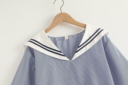 Baimore Women's Fashion Navy Twlar Blouse Bow Knot Short Sumbed Summer Summer Dressy Dressive Dression in Kuwait