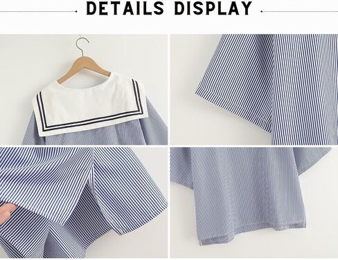 Baimore Women's Fashion Navy Twlar Blouse Bow Knot Short Sumbed Summer Summer Dressy Dressive Dression in Kuwait