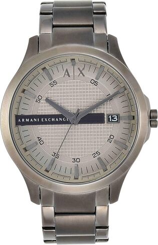 A | X Armani Exchange Date Three Hand Hand Gunmetal Watch Stainless Steel (Model: AX2194) in Saudi Arabia