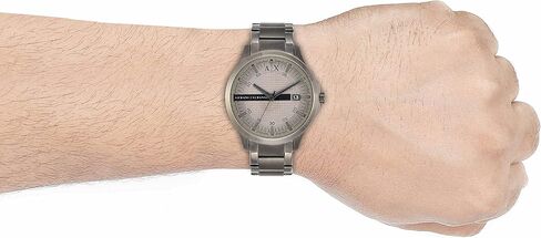 A | X Armani Exchange Date Three Hand Hand Gunmetal Watch Stainless Steel (Model: AX2194) in Saudi Arabia