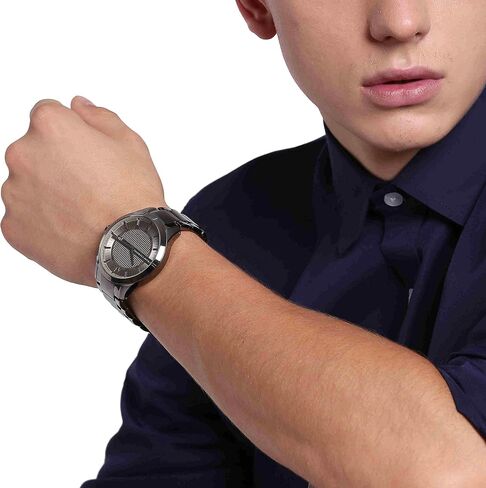 A | X Armani Exchange Date Three Hand Hand Gunmetal Watch Stainless Steel (Model: AX2194) in Saudi Arabia