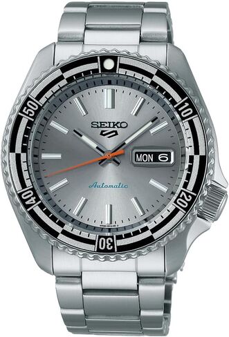 Seiko SRPK09 Men's 5 Sports Special Edition - Silver Dial الفولاذ المقاوم للصدأ الفرقة 100 متر مقاوم للماء in Saudi Arabia