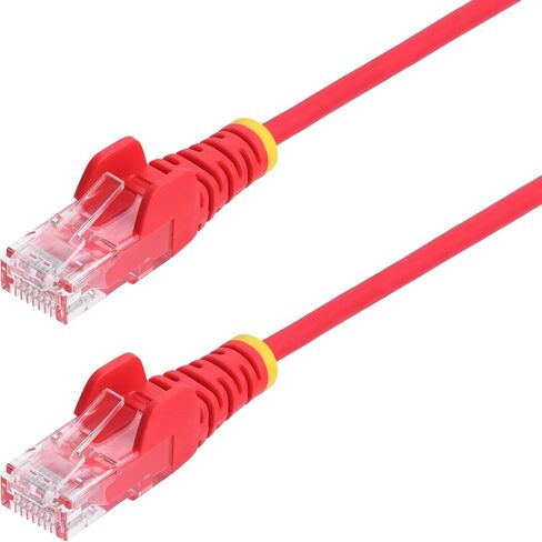StarTech.com 15ft Black Slim CAT6 Ethernet Cable, Snagless RJ45, LSZH, 28AWG Pure Bare Copper, Slim Network Patch Cable/Cord in Saudi Arabia