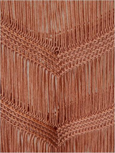 MakeMechic Women's Women's Crochet Spaghetti Strap Cami Crop Tops Fringe Knit Summer Tank Top in Saudi Arabia