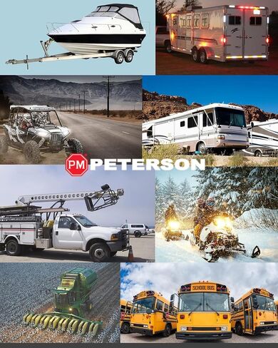 Peterson LED Trailer Light Multi-Pack (2) 168R مصابيح التخليص للرسائل ، RV ، العربة ، البضائع ، الحصان ، مصابيح مقطورة القوارب ، أحمر in Kuwait
