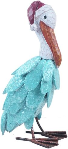 Pelican Statues Outdoor Decor, 11.5" Coastal Ocean Bird Garden for Backyard Porch Patio Home Decor… in Saudi Arabia