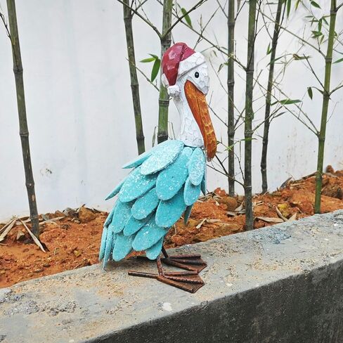 Pelican Statues Outdoor Decor, 11.5" Coastal Ocean Bird Garden for Backyard Porch Patio Home Decor… in Saudi Arabia