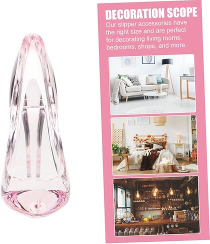 Garneck para Mesa De Wedding Table Decor Heels Party Mini Crystal Shoes High Heel Shoe Party Decoration Slipper Statue Decor Tabletop Decoration Paint in Saudi Arabia