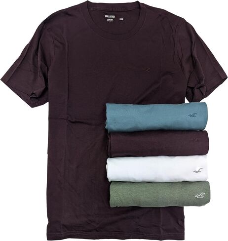 Hollister California Men's Must-Have Short Sleeve Graphic T-Shirt 4-/5-/7-Pack in Kuwait