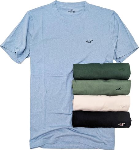 Hollister California Men's Must-Have Short Sleeve Graphic T-Shirt 4-/5-/7-Pack in Kuwait