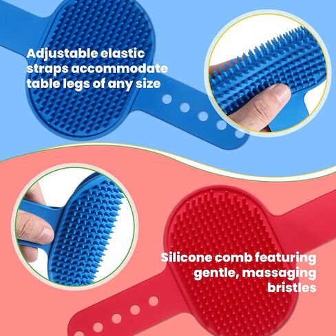 4Colors Cat Self Groomer for Indoor Cats, Wall Mounted Silicone Self Grooming Cat Brush for Long Short Hair, Cat Face Scratchers Cat Corner Massage Comb for Kitten Sofa Chair Leg Scratching Post Cover in Saudi Arabia