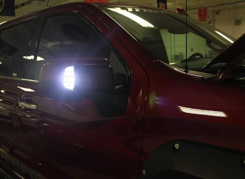iJDMTOY Black-Out Smoked Lens Xenon White Quad-Row Full LED Strips Side Mirror Marker/Clearance Lamps Compatible With 2019-up Chevy Silverado GMC Sierra 1500 in Saudi Arabia
