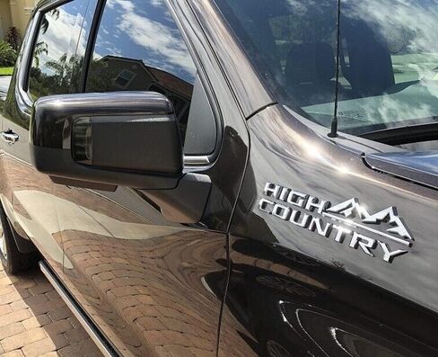 IJdmtoy Black-Out Lens Smoked Lens Xenon White Quad-Row Full Strips Side Mirror Marker/Mileance Lamps متوافقة مع 2019 تشيفي Silverado GMC Sierra 1500 in Kuwait