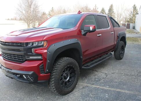 iJDMTOY Black-Out Smoked Lens Xenon White Quad-Row Full LED Strips Side Mirror Marker/Clearance Lamps Compatible With 2019-up Chevy Silverado GMC Sierra 1500 in Saudi Arabia