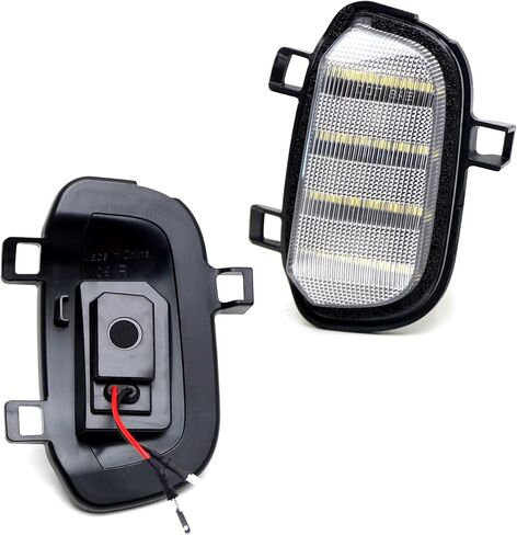 iJDMTOY Black-Out Smoked Lens Xenon White Quad-Row Full LED Strips Side Mirror Marker/Clearance Lamps Compatible With 2019-up Chevy Silverado GMC Sierra 1500 in Saudi Arabia