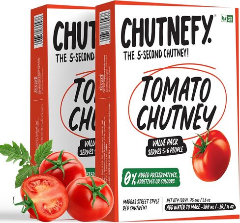 Chutnefy - Coriander Chutney - 2.64 Ounce | Delicious & Ready-to-Eat | 5-Second Instant Chutney | No Preservatives or Additives in Saudi Arabia