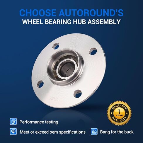Autoround Pair 512303 Rear Wheel Bearing Hub Assembly fit for Nissan Sentra 2000 2001 2002 2003 2004 2005 2006, Non-ABS in Saudi Arabia