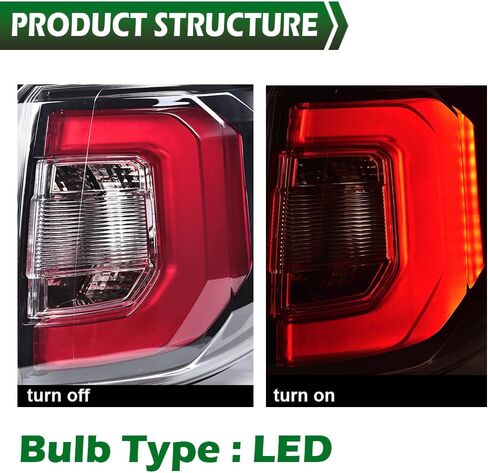 GRAND ORANGE Tail Light Assembly Rear Lights Assembly Compatible with GMC Acadia 2013 2014 2015 2016 /Fit for GMC Acadia Limited 2017 Right Passenger Side Tail Lamp 84051376-PFM in Saudi Arabia