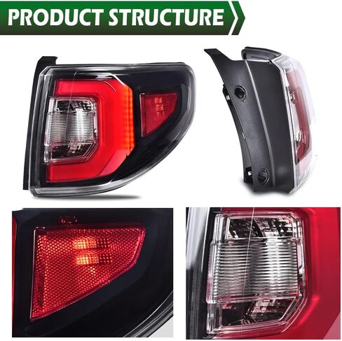 GRAND ORANGE Tail Light Assembly Rear Lights Assembly Compatible with GMC Acadia 2013 2014 2015 2016 /Fit for GMC Acadia Limited 2017 Right Passenger Side Tail Lamp 84051376-PFM in Saudi Arabia