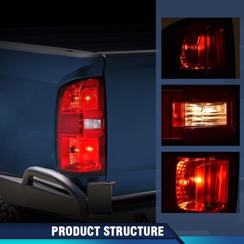 أضواء ذيل PIT66 مع مصابيح اليسار واليمين متوافقة مع Chevy Colorado 2015-2022 ملائمة لكابينة طاقم 4 أبواب وكابينة مدتها 4 أبواب فقط مجموعة مصباح الضوء الخلفي Luz Trasera in Saudi Arabia