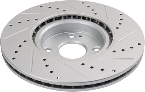 TRQ Front Brake Pad & Rotor Kit Premium G-Coated Ceramic Compatible with 2017-2020 Fiat 124 Spider 2016-2019 Mazda MX-5 Miata in Saudi Arabia