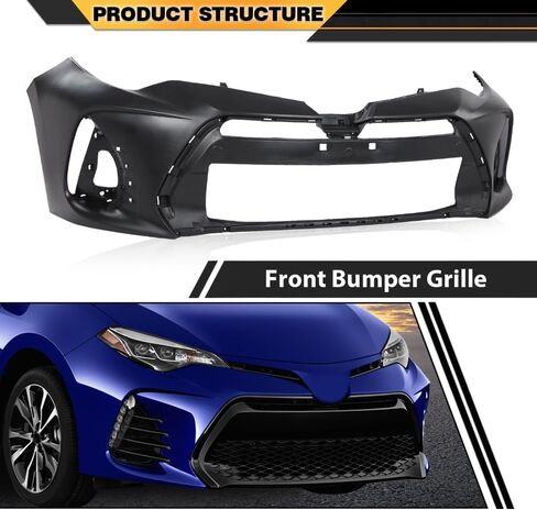 غطاء الوفير الأمامي المقبّر متوافق مع قاعدة تويوتا كورولا 2011/Fit Toyota Corolla L 2012-2013/FIT Toyota Corolla (عارضة الأزياء: CE ، LE) 2011-2013 ، Black in Saudi Arabia