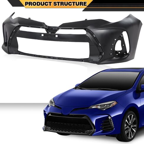 غطاء الوفير الأمامي المقبّر متوافق مع قاعدة تويوتا كورولا 2011/Fit Toyota Corolla L 2012-2013/FIT Toyota Corolla (عارضة الأزياء: CE ، LE) 2011-2013 ، Black in Saudi Arabia