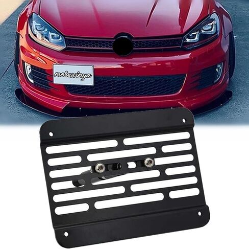 الصمام الأمامي سحب لوحة رخصة رخصة Mount Bracket Bracket for Volkswagen VW Golf GTI Jetta 05-10 Jetta Sportwagon 11-14 EOS لـ Audi TT MK2 Stains Steel No Drill Holder in Kuwait