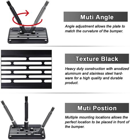 الصمام الأمامي سحب لوحة رخصة رخصة Mount Bracket Bracket for Volkswagen VW Golf GTI Jetta 05-10 Jetta Sportwagon 11-14 EOS لـ Audi TT MK2 Stains Steel No Drill Holder in Kuwait