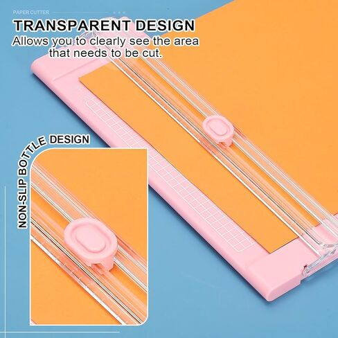 Patikil Paper Cutter Trimmer ، A4 slide paper paper slide slicer مع ثقب الثقب ، شفرة بديلة وموثق لبطاقة الحرفية ، بطاقة الملصقات ، سجل القصاصات ، الأخضر in Kuwait