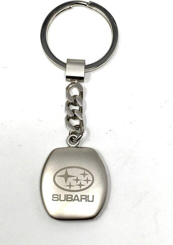 Subaru Logo silver Key Tag Keyring Key Chain Legacy Forester Ascent BRZ Crosstrek Outback WRX STi Impreza in Saudi Arabia
