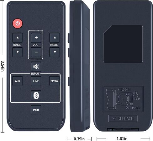 NC300UH NC300 New Sound Bar Remote Control Replacement Applicable for Sanyo Soundbar FWSB405F FWSB405FS in Saudi Arabia
