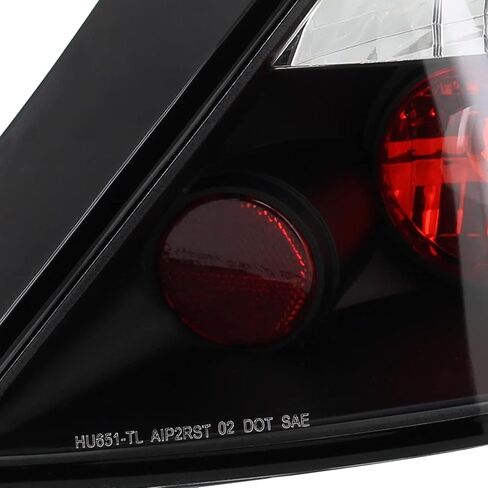 SPEC-D TUNING Black Smoke Tail Lights Compatible with 2006-2011 Honda Civic Coupe 2 Door, Left + Right Pair Assembly in Saudi Arabia