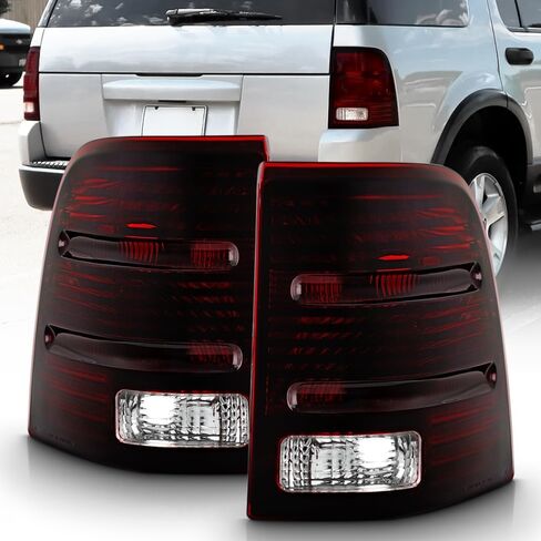 Acanii - لـ Red Smoked 2002 2003 2004 2005 Ford Explorer Light Lights Lamps Left+Right in Saudi Arabia