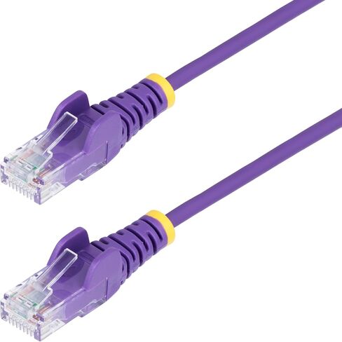 StarTech.com 15ft Orange Slim CAT6 Ethernet Cable, Snagless RJ45, LSZH, 28AWG Pure Bare Copper, Slim Network Patch Cable/Cord in Saudi Arabia