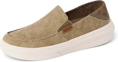 حذاء Swellsole Pacific للرجال ، قماش مغسول متين ، سرير قدم خفيف ، وسادة ناعمة ، تان ، 9.5 in Kuwait