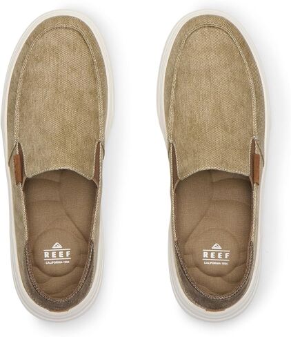 حذاء Swellsole Pacific للرجال ، قماش مغسول متين ، سرير قدم خفيف ، وسادة ناعمة ، تان ، 9.5 in Kuwait