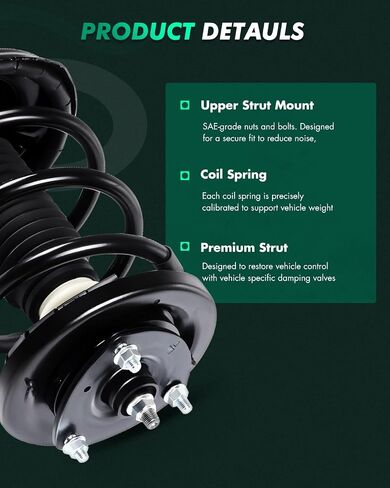 SCITOO Strut Spring Assembly 2007-2013 For Ford Expedition | 2007-2013 For Lincoln Navigator Front and Rear Shock Absorbers 171138 171139 Automotive Replacement Struts in Saudi Arabia