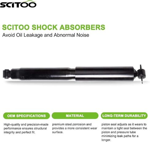 Rear shocks,SCITOO 2x Shocks Absorbers Fits For Chevrolet Colorado 2004-2012, For GMC Canyon 2004-2012, For Isuzu i-350 2006, For Isuzu i-370 2007-2008 Auto Shocks Struts 344466 in Saudi Arabia