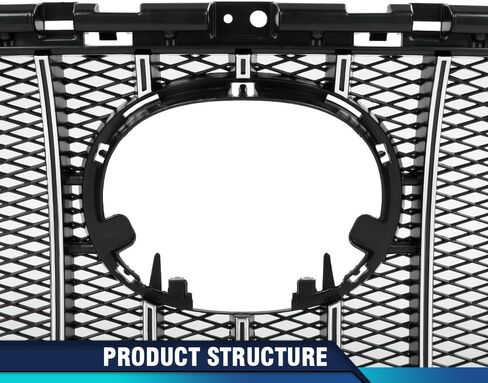 PIT66 Front Upper Grille Mesh Grill Vent Trim Bar Compatible with Mazda CX-5 CX5 2017 2018 2019 2020 2021 in Saudi Arabia