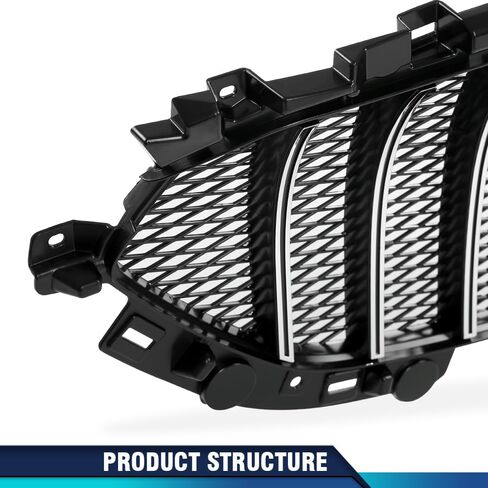 PIT66 Front Upper Grille Mesh Grill Vent Trim Bar Compatible with Mazda CX-5 CX5 2017 2018 2019 2020 2021 in Saudi Arabia