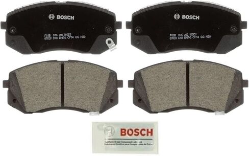 BOSCH BC1855 مجموعة فرامل القرص السيراميك الممتازة الهادئة - متوافقة مع مختار Hyundai Elantra GT ، Kona ، Sonata ، Veloster ؛ Kia Optima ، Seltos ، Soul EV ؛ أمام in Kuwait