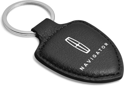 لنكولن Navigator أصلي ناعم من الجلد الناعم على طراز LED سلسلة مفاتيح شعار مطبوعة in Saudi Arabia