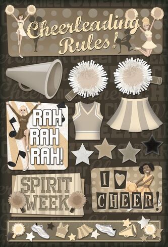 Karen Foster Design Acid and Lignin Free Scrapbooking Sticker ، Root for Home Team in Kuwait