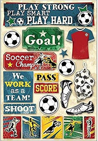 Karen Foster Design Acid and Lignin Free Scrapbooking Sticker ، Root for Home Team in Kuwait